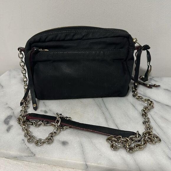 MZ Wallace Nylon Chain Link Crossbody bag black multiple compartments - Picture 2 of 12